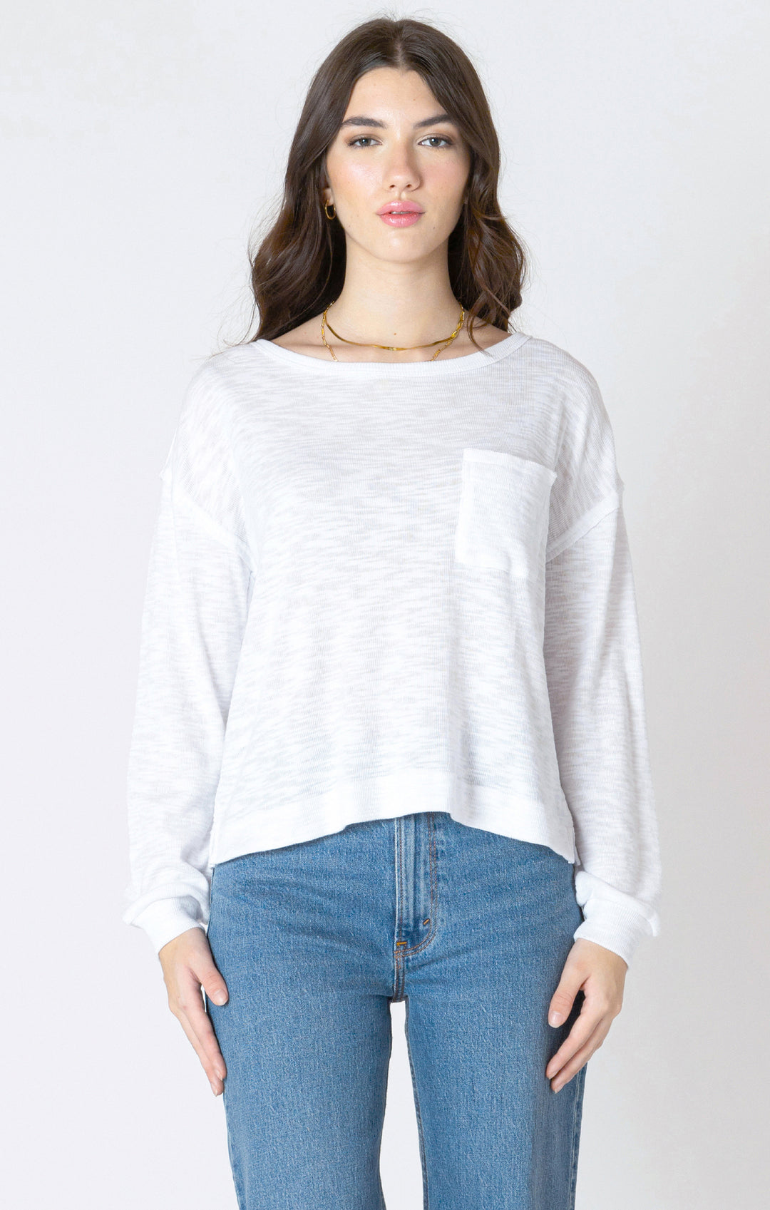 CREW NECK SWEATSHIRT - WHITE
