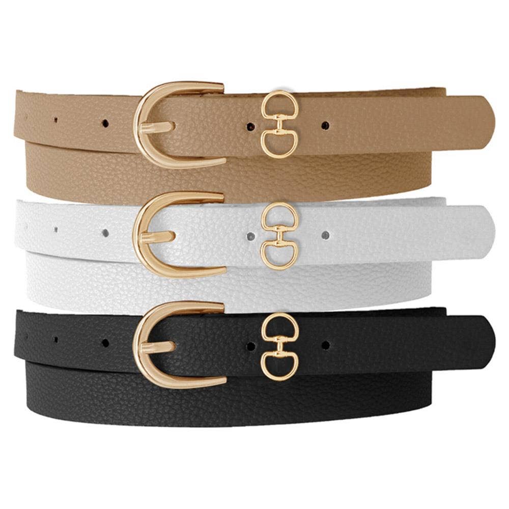 METAL POINT U BUCKLE BELT