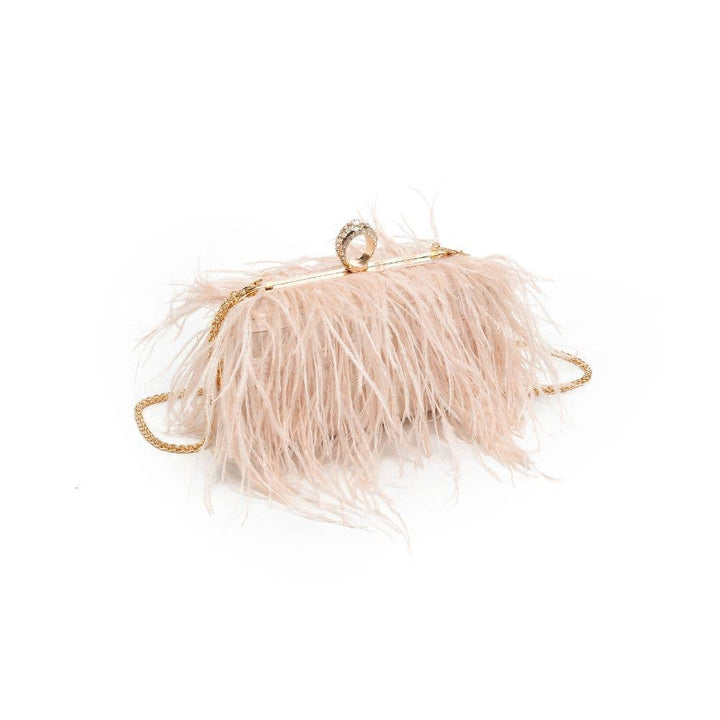 HARLOW FEATHER EVENING BAG