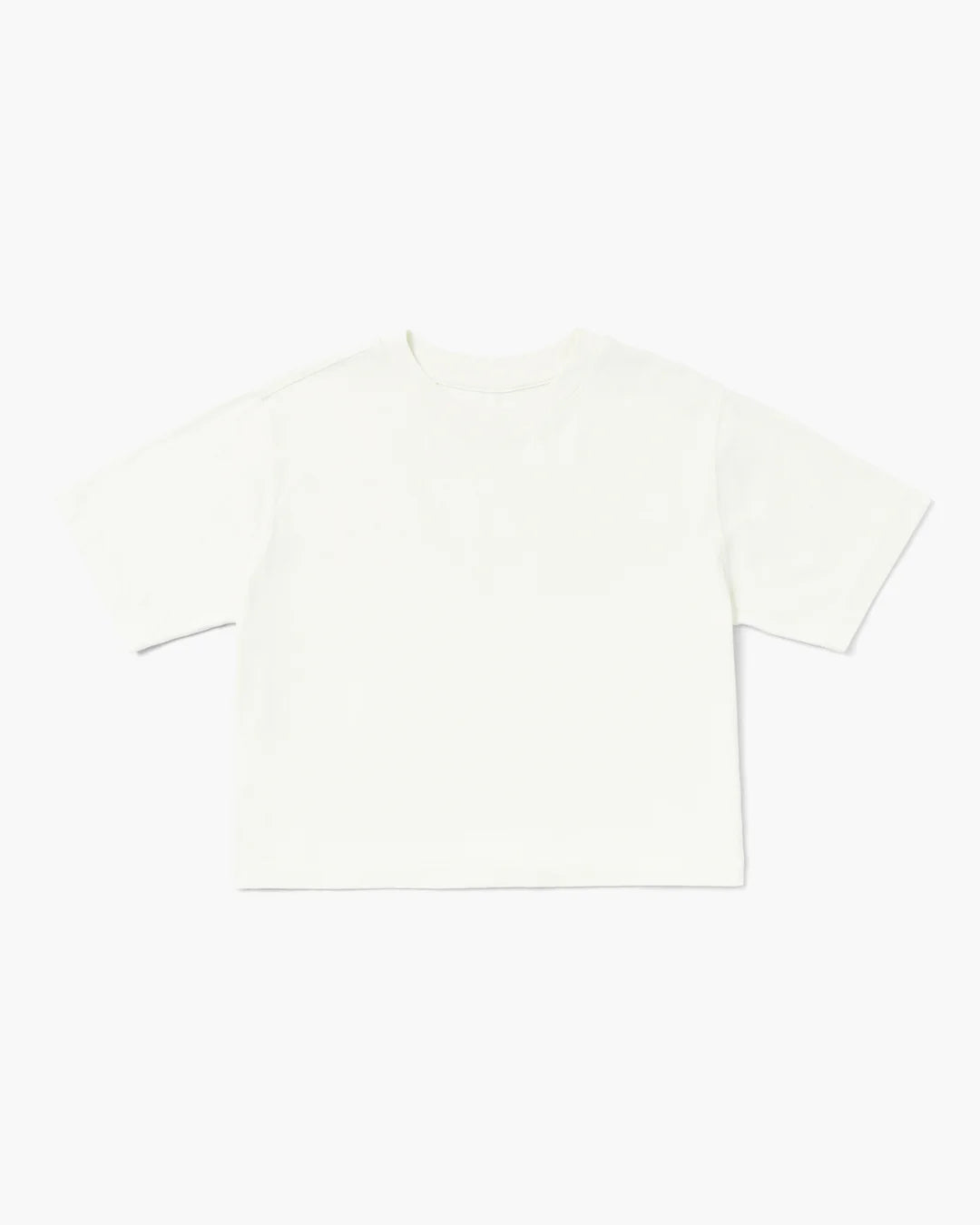 RELAXED CROP TEE - BONE