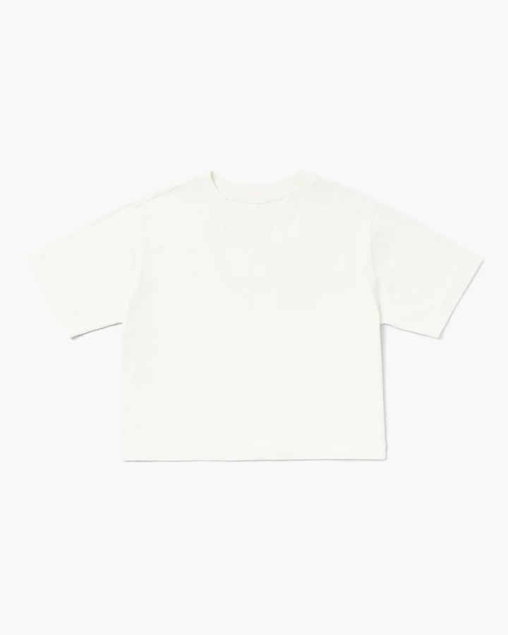 RELAXED CROP TEE - BONE