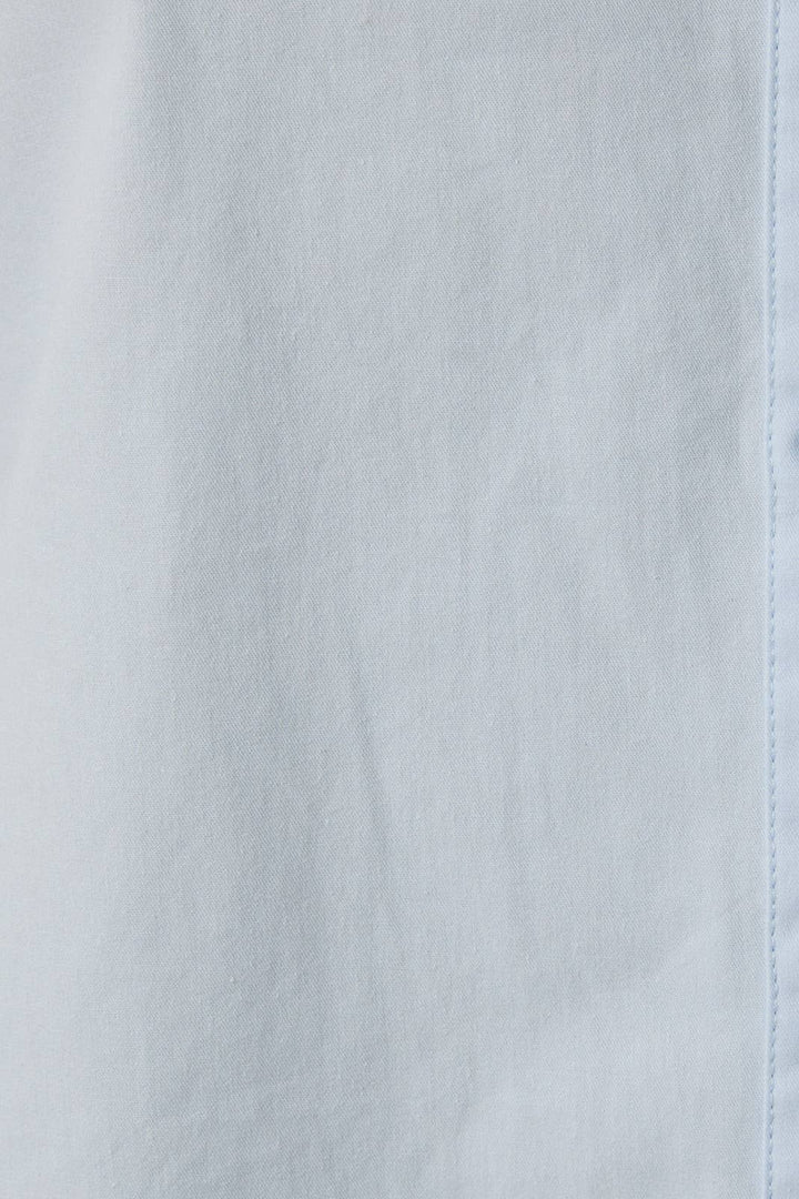 COTTON BUTTON DOWN SHIRT - BLUE