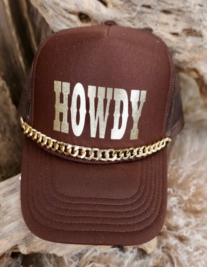 HOWDY TRUCKER HAT - BROWN