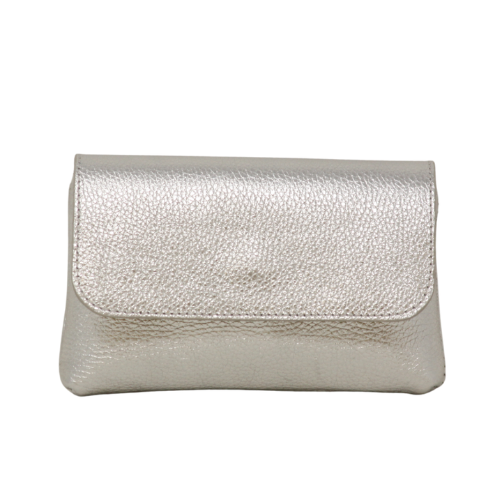 GENUINE ITALIAN LEATHER CROSSBODY CLUTCH