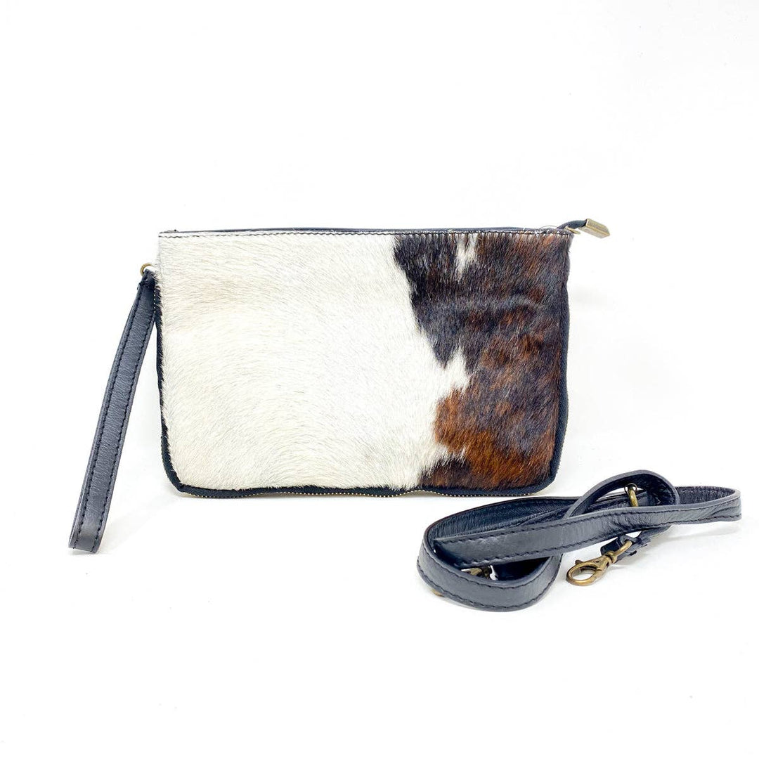 GENUINE ITALIAN LEATHER WRISTLET BAG