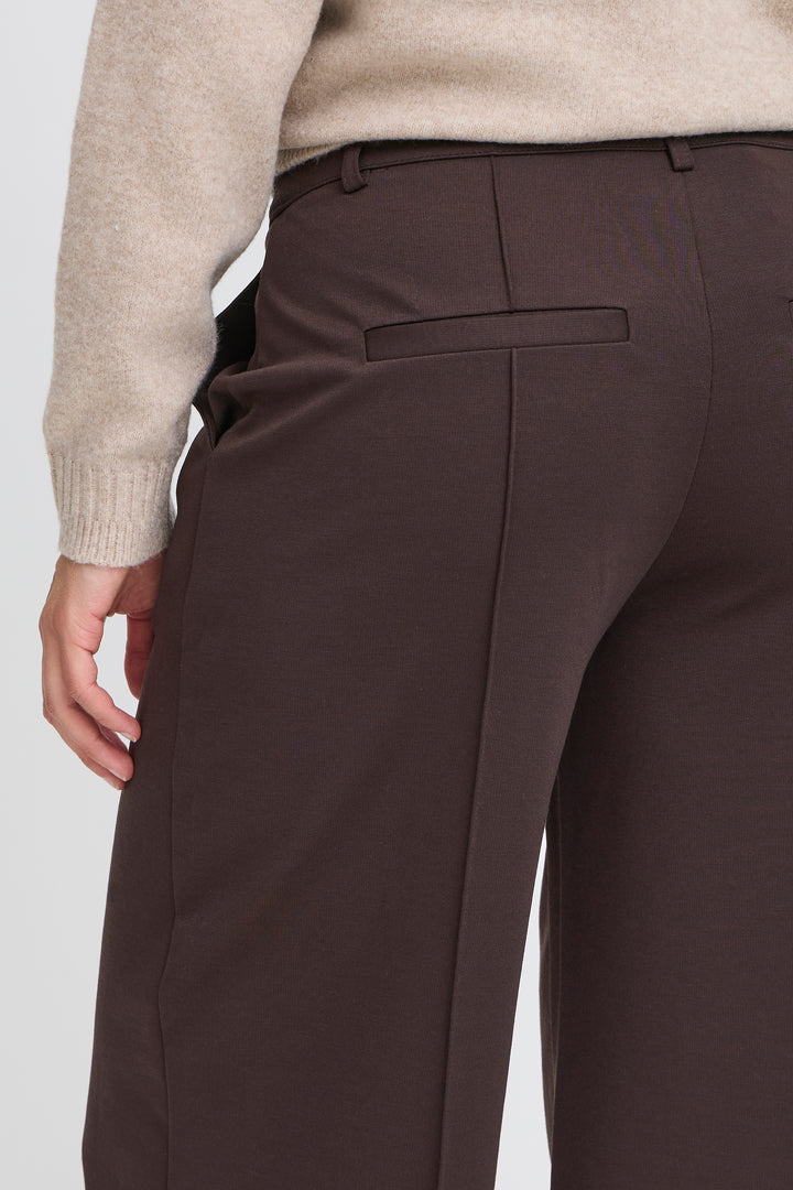 IHKATE WIDE LEG PANT - CHOCOLATE