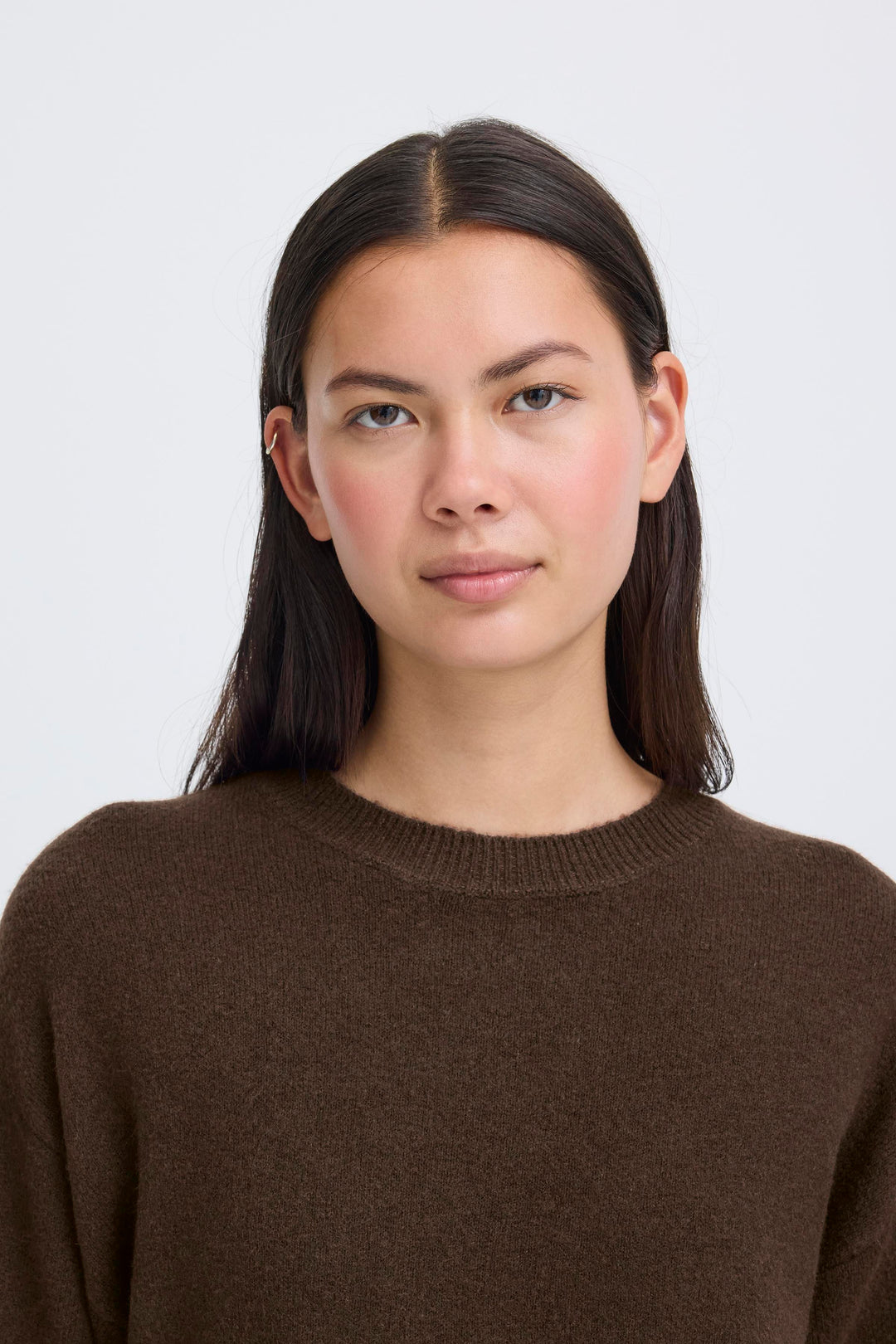 IHDASILA SWEATER DRESS - COFFEE