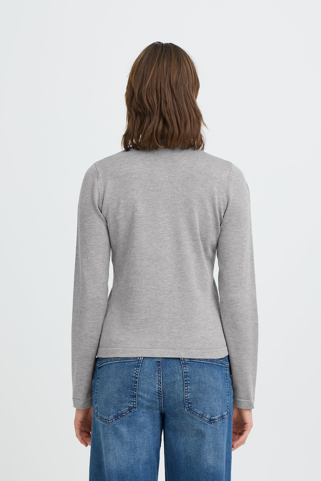 IHLULS O-NECK CARDIGAN - GREY