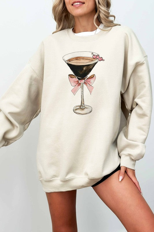 ESPRESSO MARTINI GRAPHIC SWEATSHIRT - BEIGE