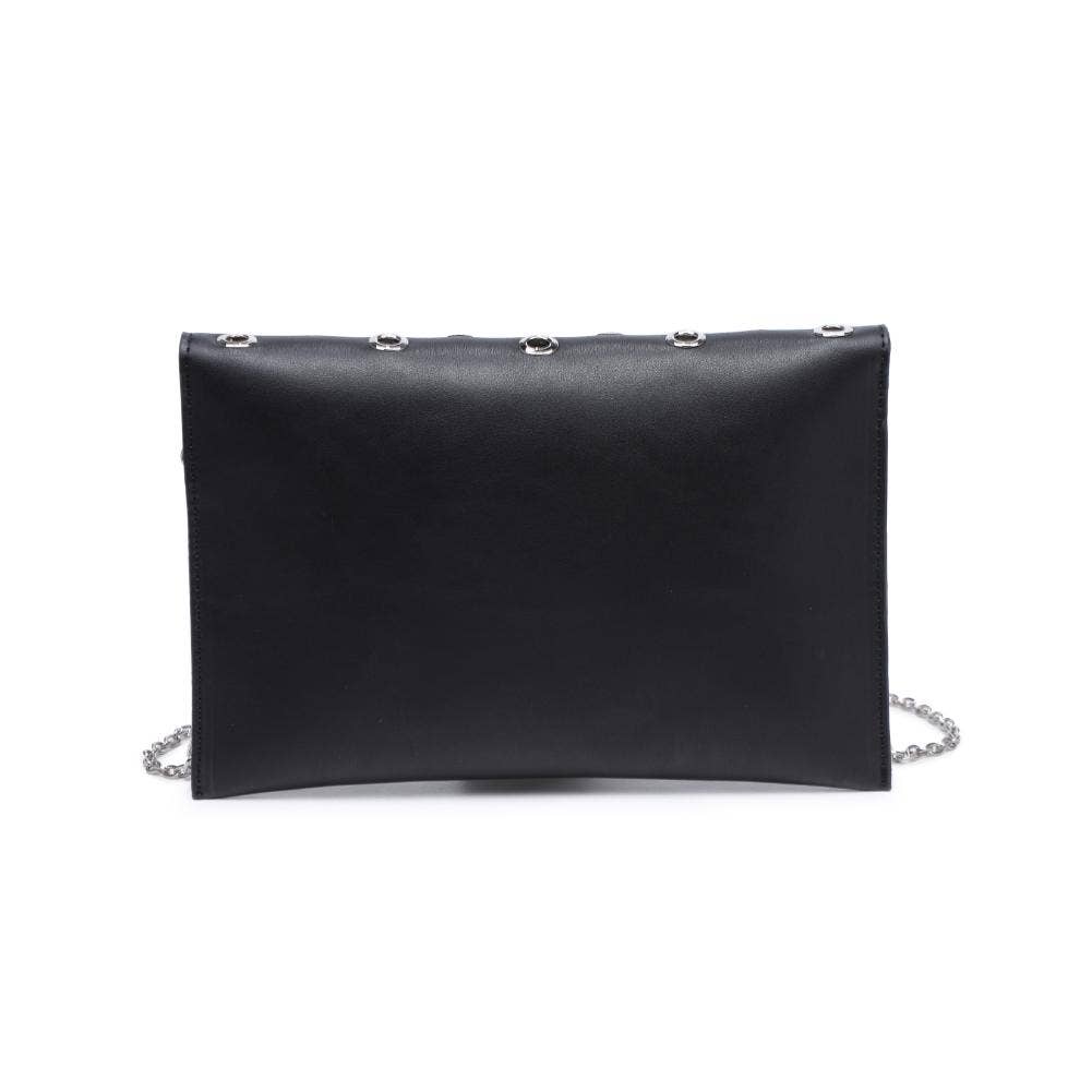 RAMONA GROMET CROSSBODY BAG - BLACK