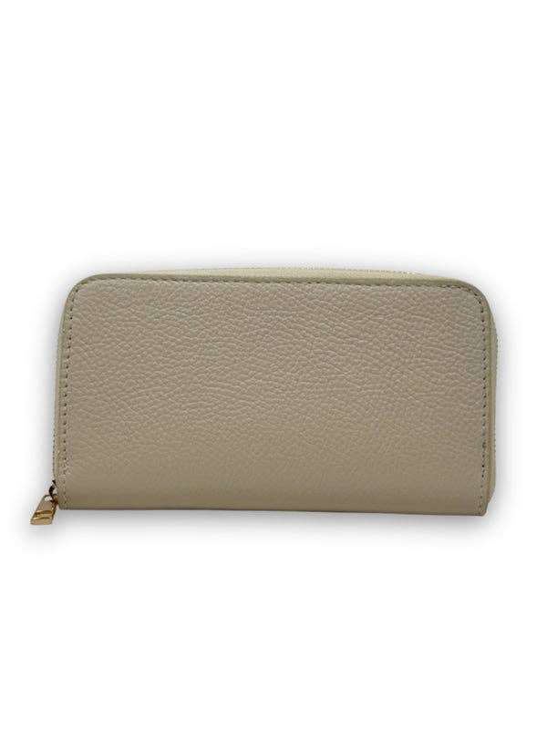 LUXURY GENUINE ITALIAN LEATHER ZIP AROUND WALLET