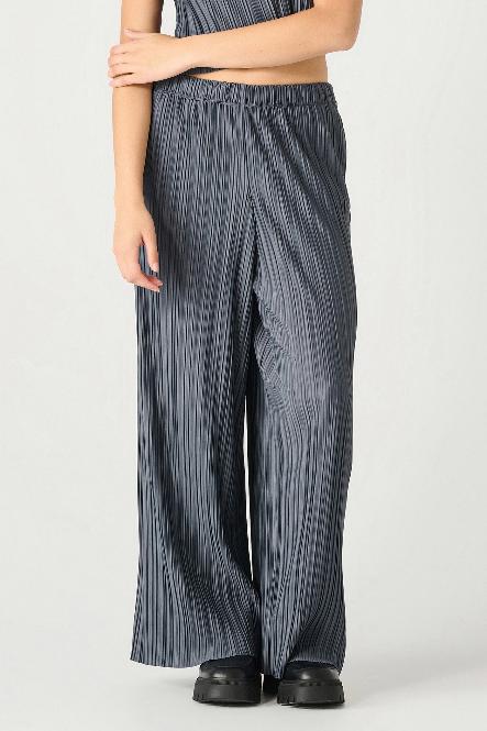 PULL ON PLEATED PANTS - SLATE