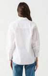 DEX POPLIN BUTTON FRONT SHIRT - WHITE