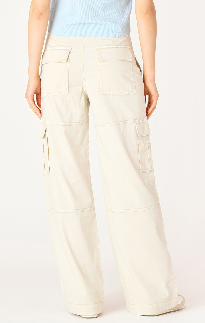 FLUID CARGO PANTS - CREAM