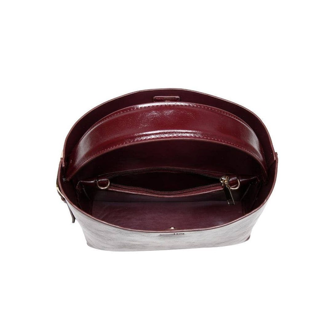 SOPHIE CROSSBODY - BURGUNDY