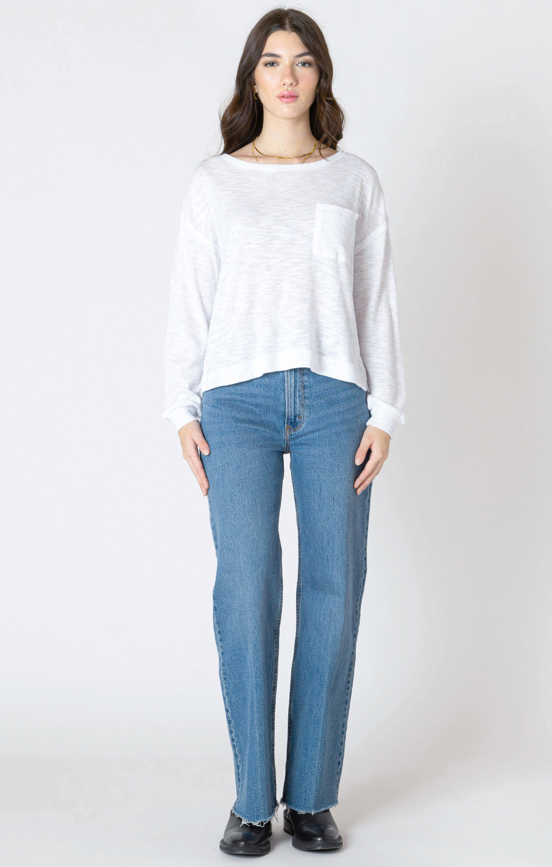 CREW NECK SWEATSHIRT - WHITE