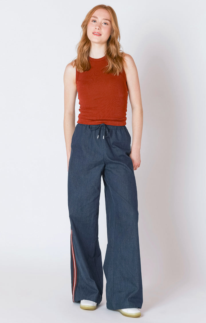 RIBBED TANK - BURNT ORANGE