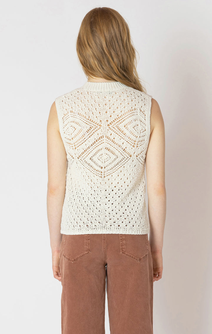 POINTELLE SWEATER - ECRU