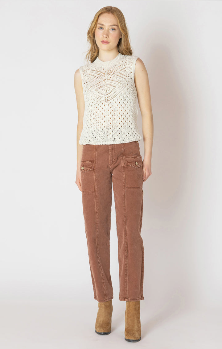 POINTELLE SWEATER - ECRU