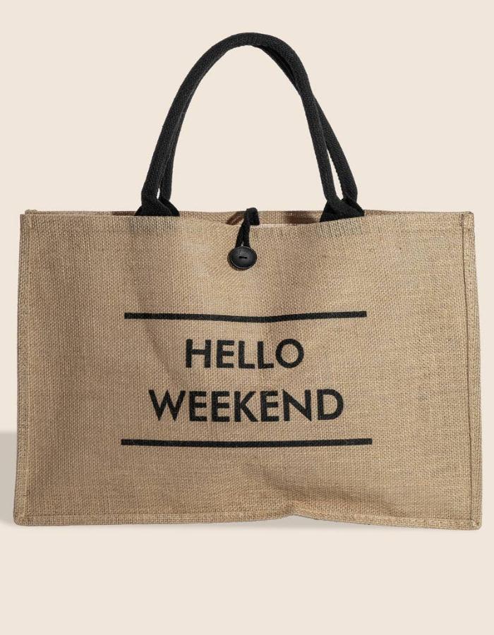 HELLO WEEKEND TOTE