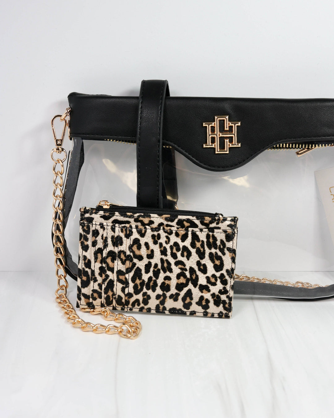 MADI CLEAR CROSSBODY - BLACK