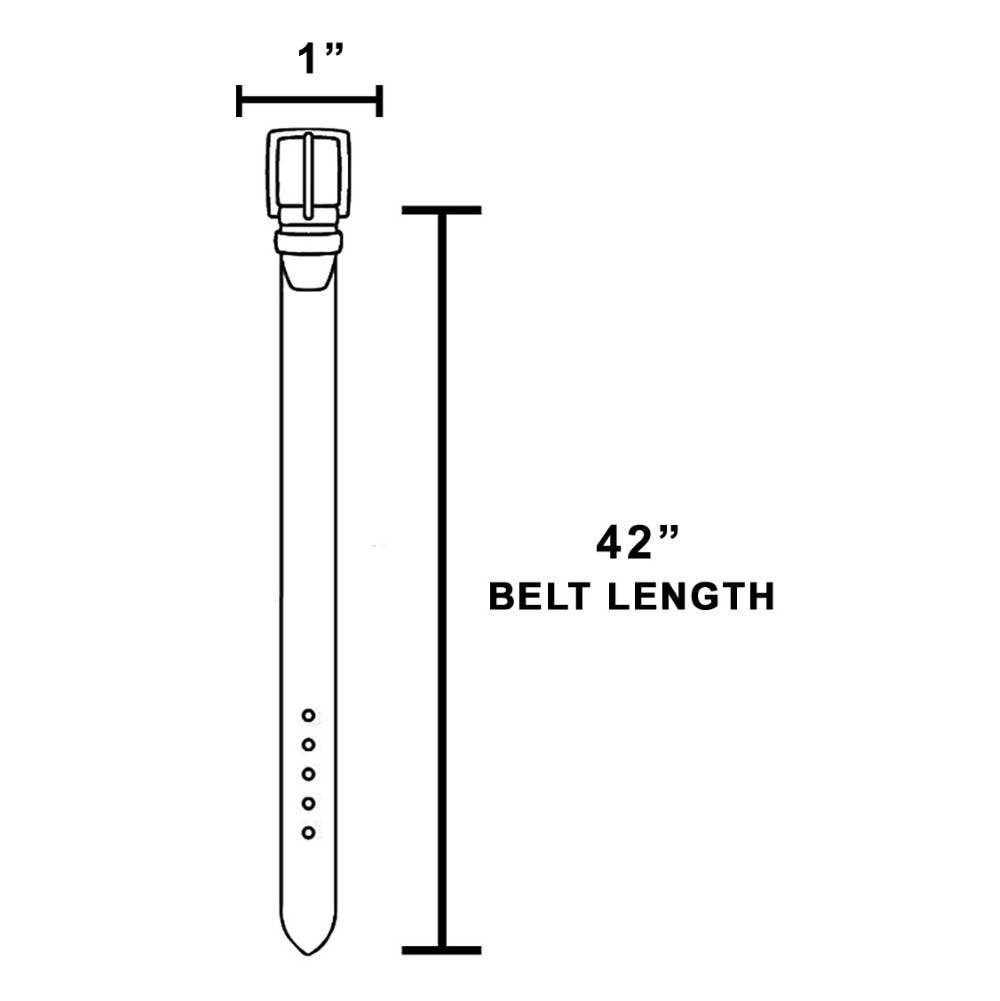 RECTANGLE BUCKLE LEATHER BELT