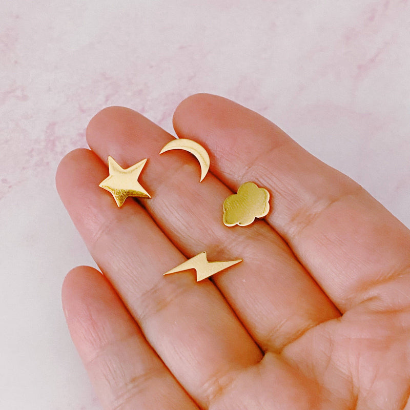 SKIES THE LIMIT EARRING SET - GOLD