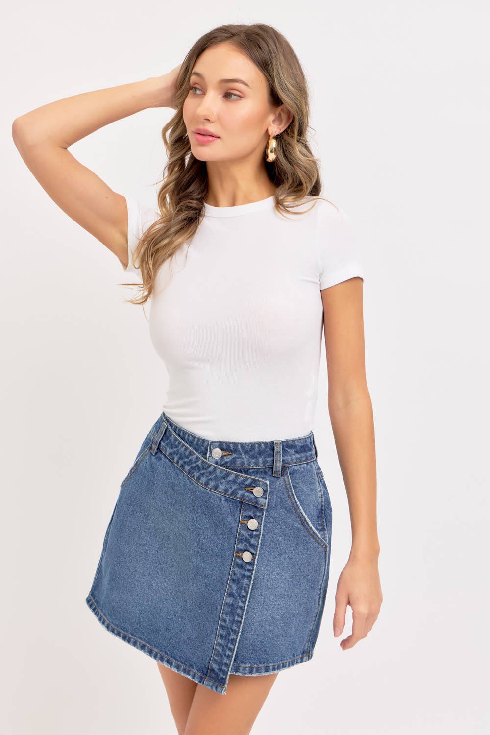 DENIM MINI SKIRT