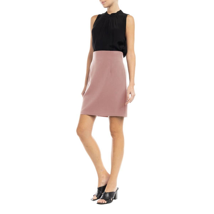 HIGH WAIST FITTED SKIRT - PINK