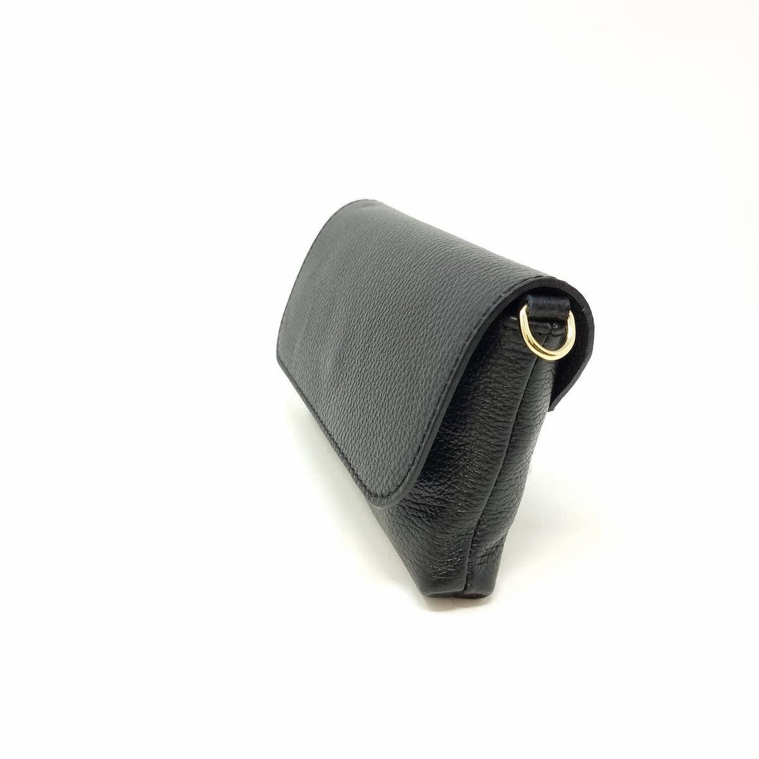 GENUINE ITALIAN LEATHER CROSSBODY CLUTCH