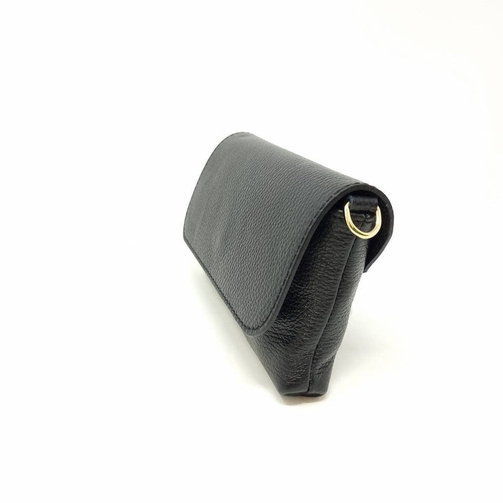 GENUINE ITALIAN LEATHER CROSSBODY CLUTCH