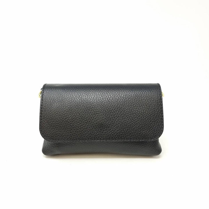 GENUINE ITALIAN LEATHER CROSSBODY CLUTCH