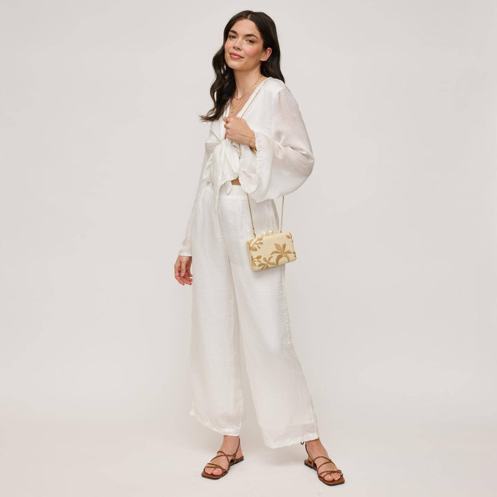 SEASIDE CHIC EVENING BAG - NATURAL