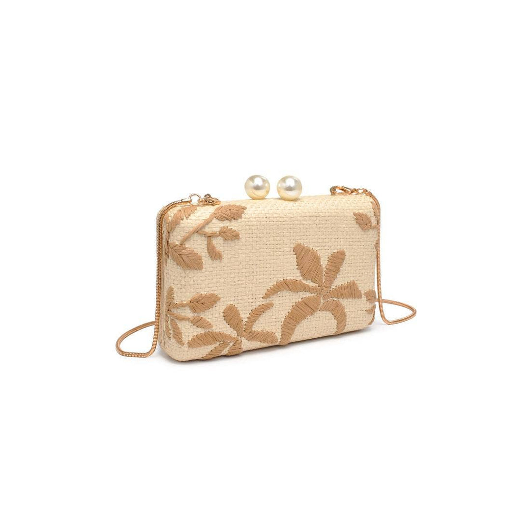 SEASIDE CHIC EVENING BAG - NATURAL