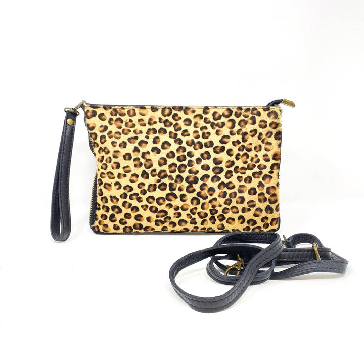 GENUINE ITALIAN LEATHER WRISTLET BAG