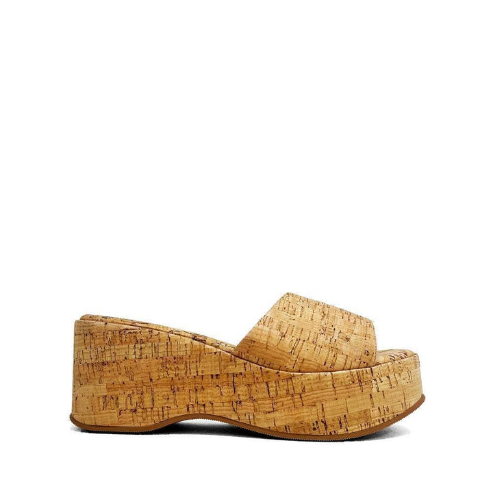 IVY CORK WEDGE SANDAL - NATURAL