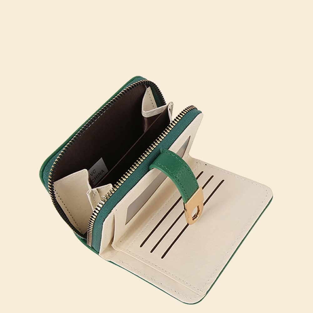 TWIST LOCK FLAP WALLET + WRISTLET - BLACK