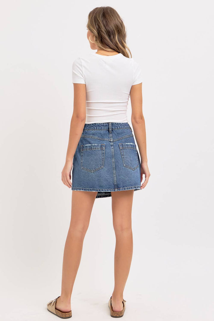 DENIM MINI SKIRT