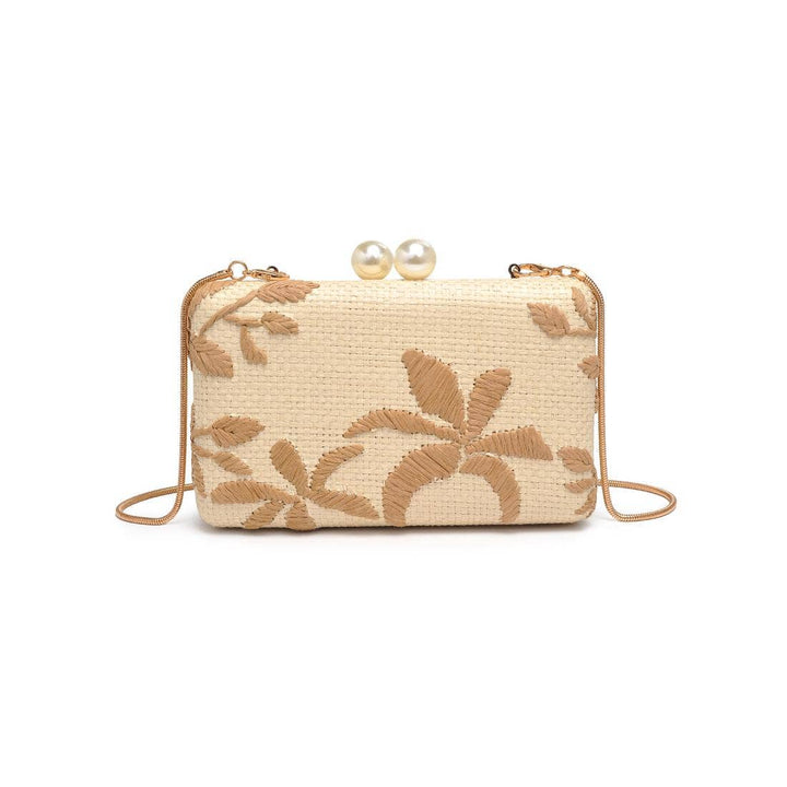 SEASIDE CHIC EVENING BAG - NATURAL