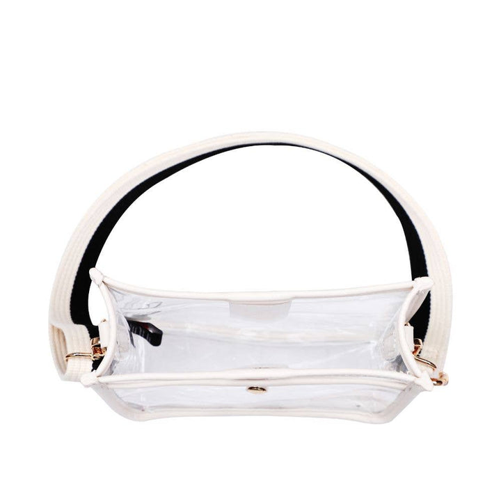 BECKHAM CLEAR STADIUM CROSSBODY - IVORY