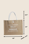 HELLO WEEKEND TOTE