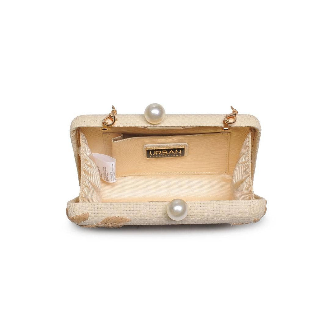 SEASIDE CHIC EVENING BAG - NATURAL