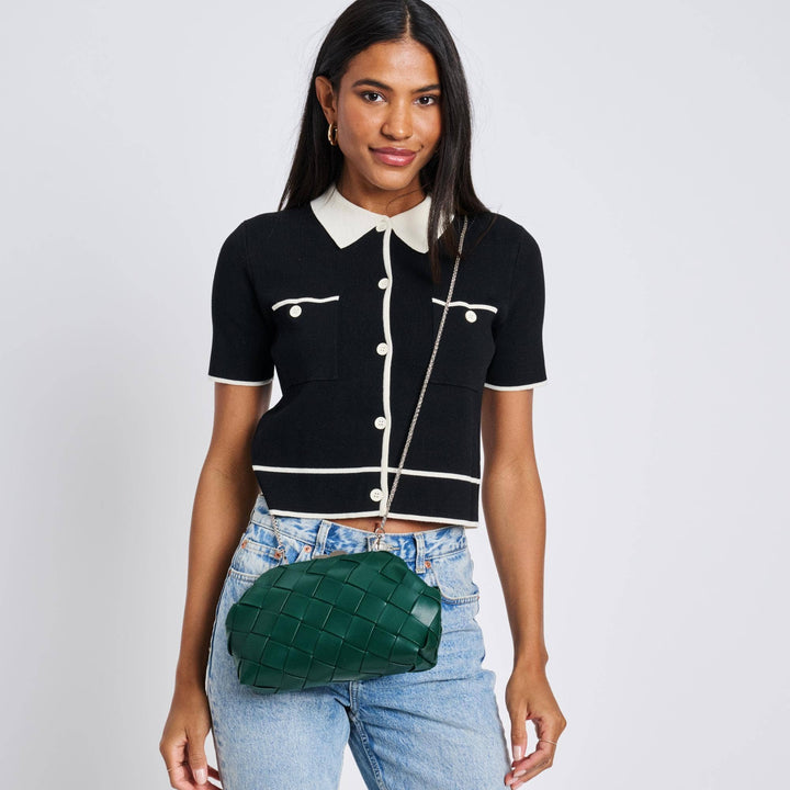 PAULINE WOVEN CROSSBODY - FOREST