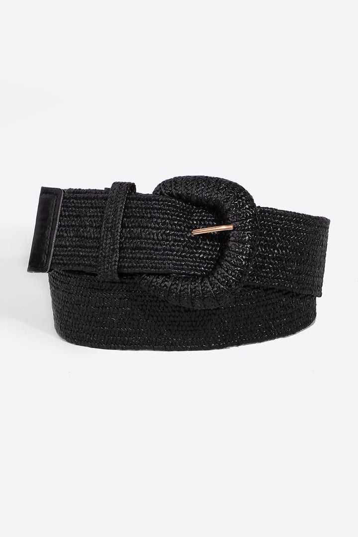 BRAIDED STRETCH FASHION BELT -
