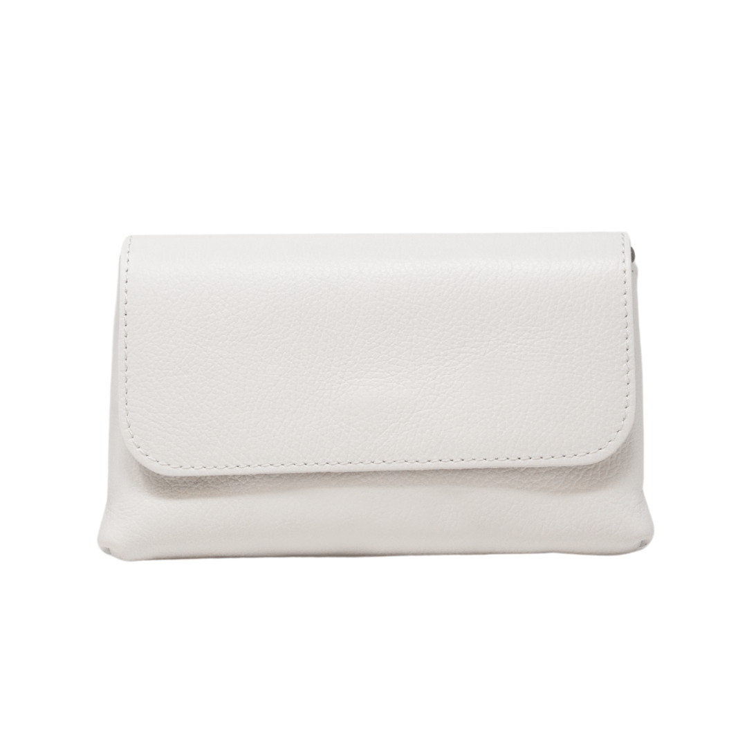 GENUINE ITALIAN LEATHER CROSSBODY CLUTCH