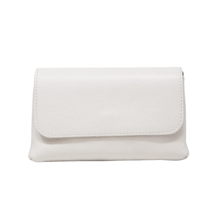 GENUINE ITALIAN LEATHER CROSSBODY CLUTCH