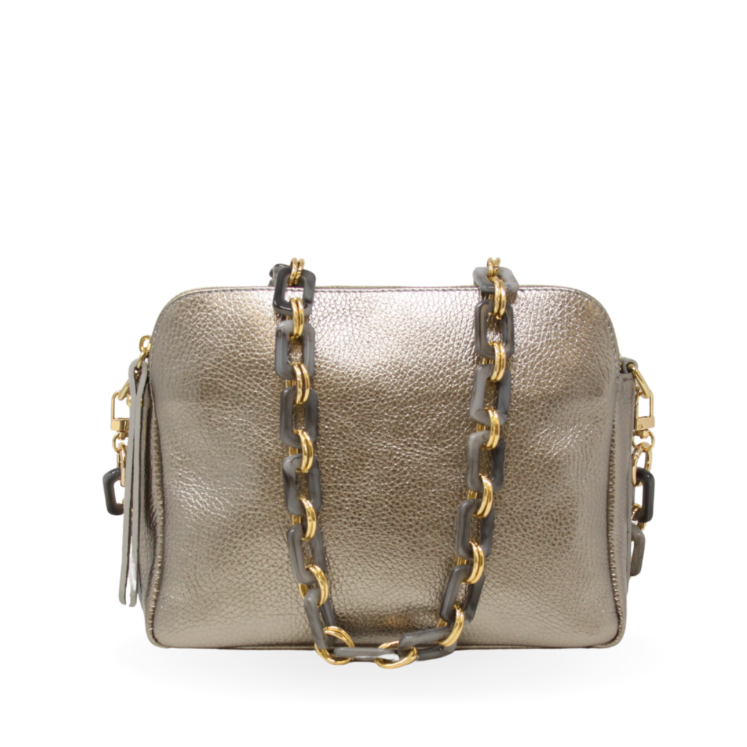 GENUINE ITALIAN LEATHER CROSSBODY BAG