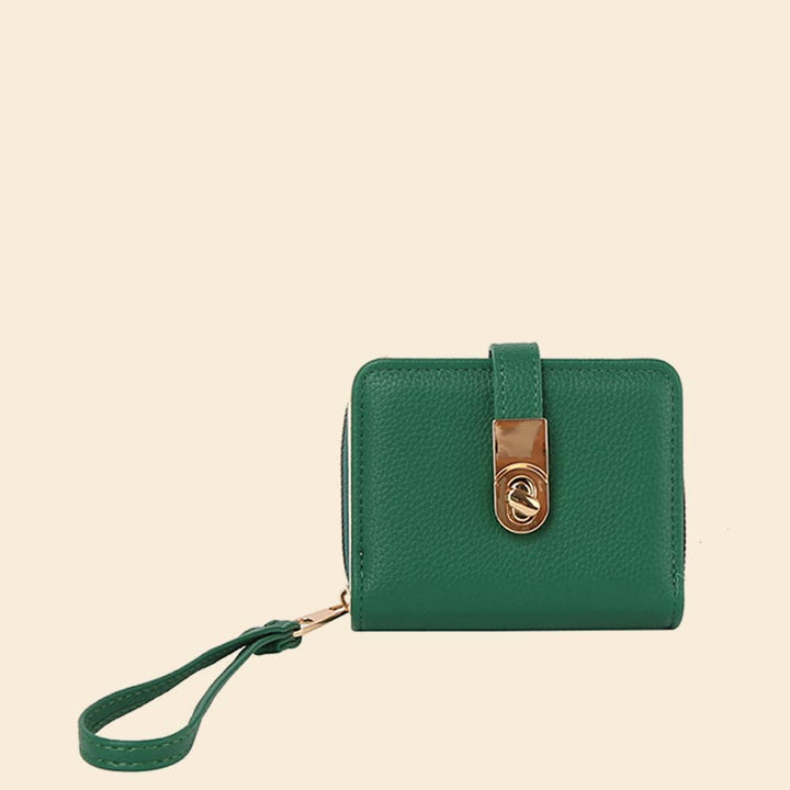 TWIST LOCK FLAP WALLET + WRISTLET - FOREST