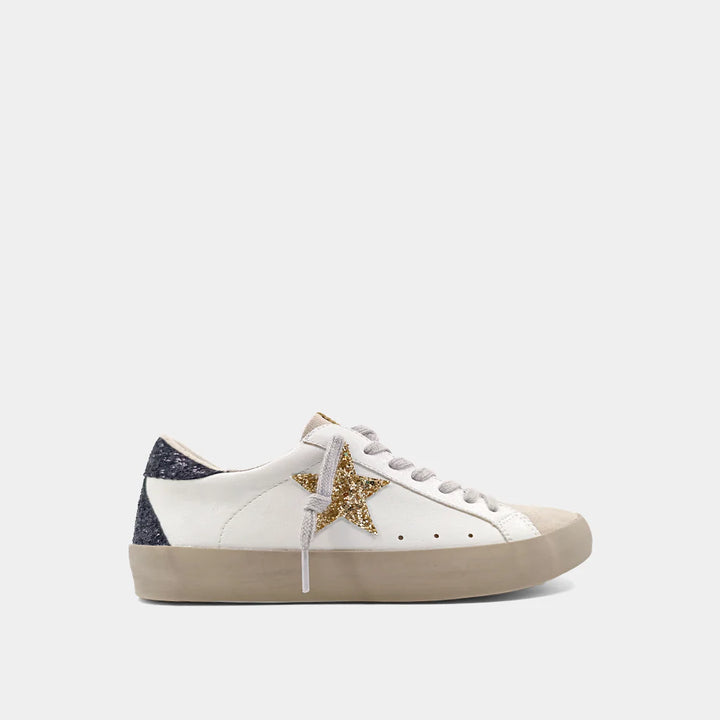 PAMELA GENUINE LEATHER STAR SNEAKER