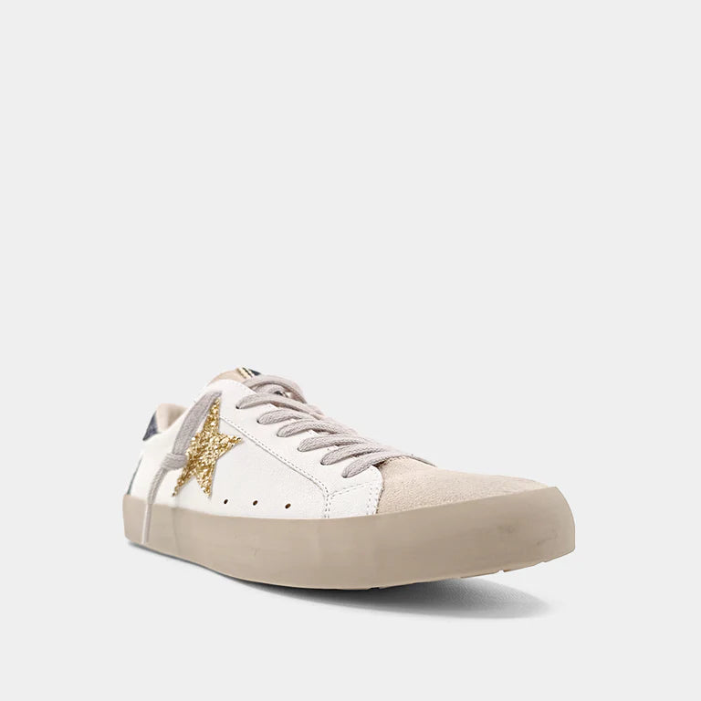 PAMELA GENUINE LEATHER STAR SNEAKER